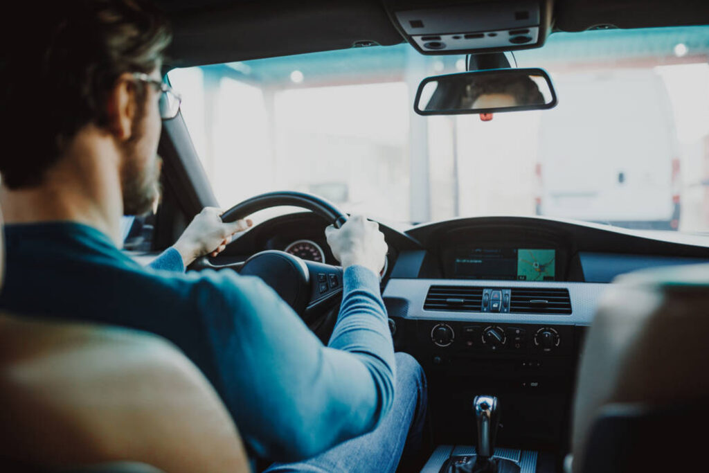 A person driving
