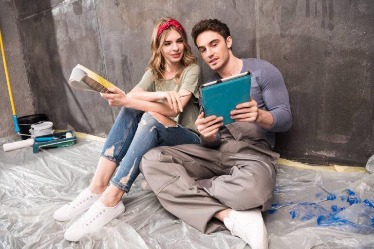 couple renovating
