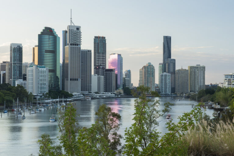 brisbane city from kangaroo point