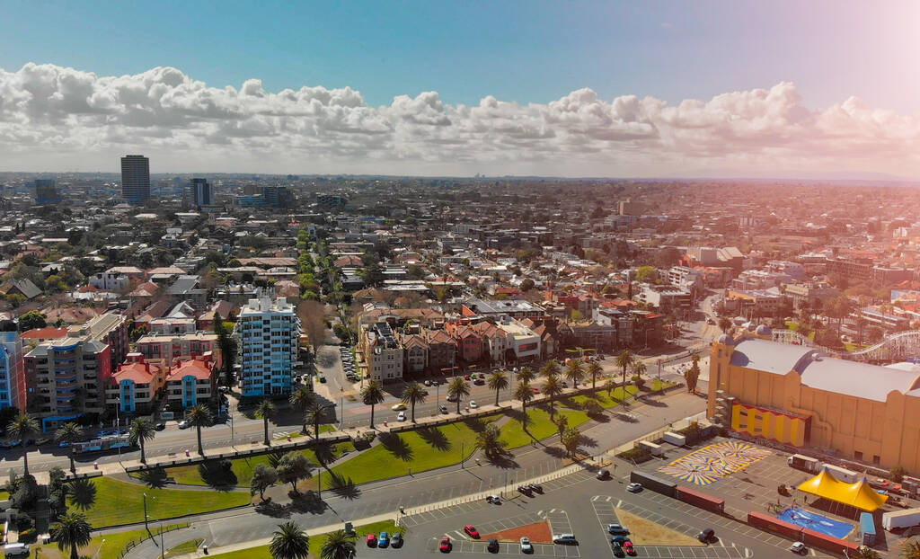 st kilda aerial view